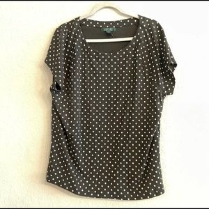 Lauren Ralph Lauren Fuschia Pink Linen Tunic Top